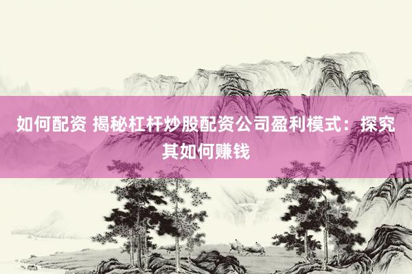 如何配資 揭秘杠桿炒股配資公司盈利模式：探究其如何賺錢
